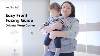 Forward Facing  Front Facing Baby Wrap and Sling Tutorial [upl. by Aisanat724]