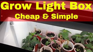 DIY Grow Light Setup For Indoor Gardening Cheap and Simple [upl. by Armat]