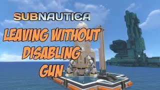 Subnautica using rocket without disabling GUN [upl. by Laikeze]