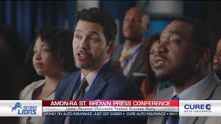 🚗 CURE Auto Insurance Commercial ft AmonRa St Brown  Real Savings in Michigan 🚗 Detroit lions [upl. by Mair]