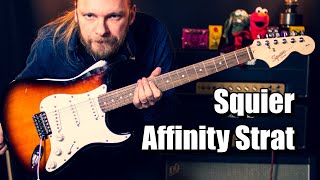 Squier Affinity Stratocaster Good Affordable Guitar [upl. by Adnwahsar]