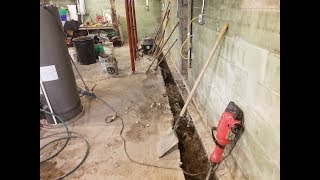 DIY Interior Draintile Installation for Wet Basements [upl. by Azriel445]