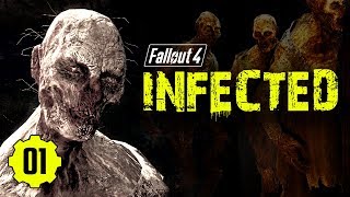 Fallout 4 INFECTED 01  Permadeath Modded Hardcore Zombie Survival [upl. by Wilhelmine257]