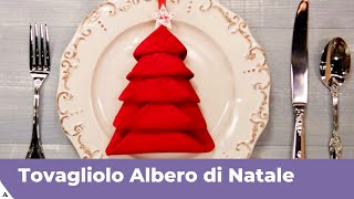 TOVAGLIOLO ALBERO DI NATALE  Tutorial passo passo [upl. by Louanna]