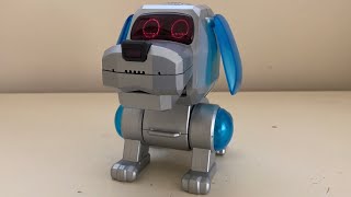 Tiger Electronics 1999 RoboChi Pets  PooChi  Silver amp Blue [upl. by Onil]