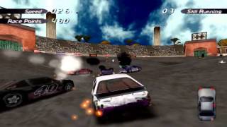 Destruction Derby 2  Red Pike Arena PS1 [upl. by Aihsat]