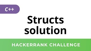 HackerRank Solution Structs in C [upl. by Earaj]