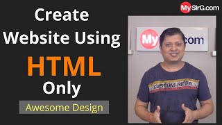 Create Website Using HTML only  MySirGcom [upl. by Nahtal]