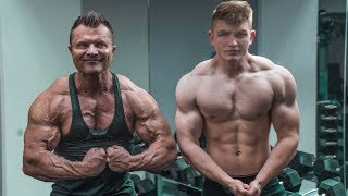 CRAZY FATHER amp SON CHEST WORKOUT [upl. by Aniratak842]