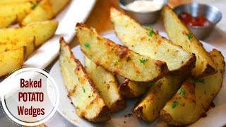 Baked Potato Wedges  Simple and Delicious [upl. by Dorie]