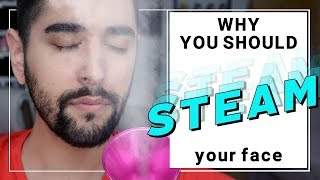 5 Reasons You Should Steam Your Face DIY Facial Steaming At Home  Grooming Skincare ✖ James Welsh [upl. by Abbye]