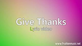 Give Thanks Medium Key Instrumental with Lyrics [upl. by Tamera]