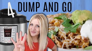 4 DUMP AND GO Instant Pot Recipes  Easy Instant Pot Recipes [upl. by Eylk]