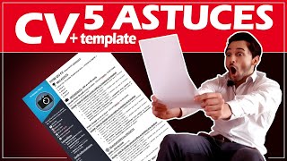 5 ASTUCES POUR FAIRE UN BON CV [upl. by Ahsaet174]