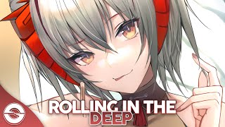 Nightcore  Rolling In The Deep  Lyrics [upl. by Harrad]