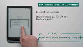 How to restore notes on PocketBook after factory reset [upl. by Collyer]