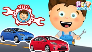 Kleuren Leren Nederlands met Autos  Nederlandse Kinderfilmpjes peuters [upl. by Nylac]