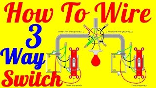 How To Wire 3 Way Switch Wiring Diagrams [upl. by Navonod]