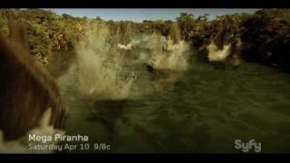 Mega Piranha  Syfy Original Movie [upl. by Elletnuahs512]