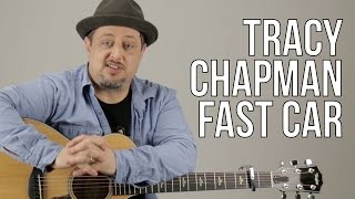 Tracy Chapman Fast Car Guitar Tutorial  Lesson [upl. by Vere]