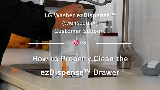 LG Washer ezDispense™  How to Properly Clean the ezDispense™ Drawer [upl. by Murtha]