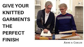 How to give your knitted garments the PERFECT finish by ARNE amp CARLOS [upl. by Yevreh143]