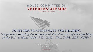 Joint House and Senate VSO Hearing [upl. by Eilra705]