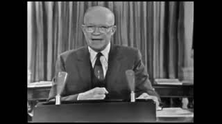 Eisenhower Farewell Address  Military Industrial Complex [upl. by Suoicul873]