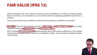 Fair value IFRS 13  ACCA Financial Reporting FR [upl. by Nosidda]