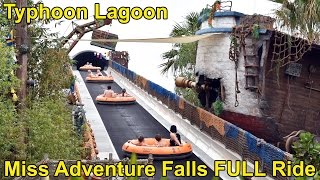 Miss Adventure Falls NEW Family Raft Ride at Disneys Typhoon Lagoon FULL POV Experience 2x Ride [upl. by Azilem]