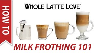 Milk Frothing for Beginners [upl. by Yesnikcm]