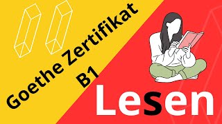 Goethe Zertifikat B1 Lesen  Examen Goethe Zertifikat Leseverstehen [upl. by Dranik]