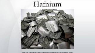 Hafnium [upl. by Fiona]