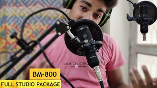 BM 800 Condenser Microphone Setup  Full Review  Unboxing Setup Audio Tests  HACKER Rh [upl. by Wynny]