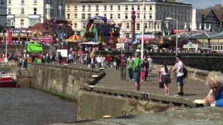 Holiday makers at Bridlington Harbour [upl. by Atinaw]