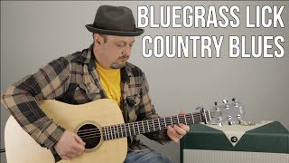 Bluegrass Guitar Licks  Country Blues Guitar Lesson [upl. by Syck]