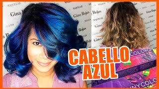 CABELLO AZUL FANTASÍA  Blue Hair Fantasy tutorial CabelloFantasia [upl. by Gaudette]