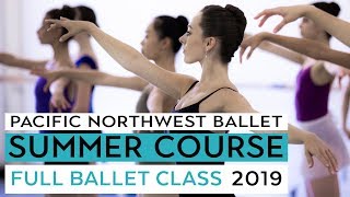 PNB Summer Course 2019  Full Ballet Class LIVE  Level VIII [upl. by Neehsas993]