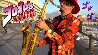 Play GIORNOS THEME on SAX in public a NAPLES [upl. by Aro]