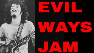 Evil Ways Santana Style Latin Rock Guitar Backing Track G Minor [upl. by Wain95]