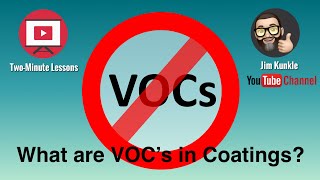 Two Minute Lessons What are Volatile Organic Compounds VOC’s in Coatings [upl. by Sabra]