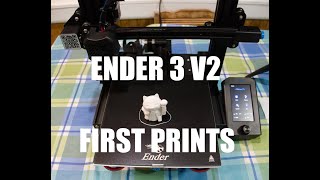 Creality Ender 3 V2 First Test and Prints [upl. by Ille122]