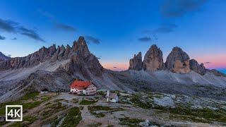 Dolomites Tre Cime di Lavaredo Italy 4K [upl. by Lenette]