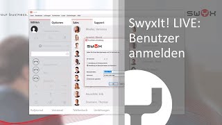 SwyxIt LIVE Benutzer anmelden [upl. by Sheply]