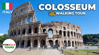 Colosseum Walking Tour  4K  Rome Italy [upl. by Liris]