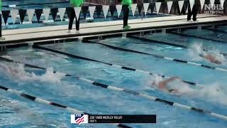 Hinsdale Central sets 200 Medley Relay High School National Record 12675 2282025 IHSA State [upl. by Esinek564]