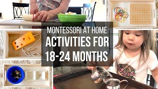 MONTESSORI AT HOME Toddler Activities for 1824 Month Olds [upl. by Ocnarf62]