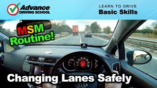 Changing Lanes Safely  Learn to drive Basic skills [upl. by Deenya]