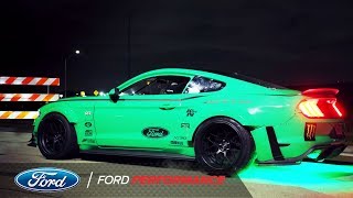 Vaughn Gittin Jr Drifts Four Leaf Clover in 900HP Mustang  Ford Performance [upl. by Odlaumor102]