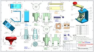 Universal Joint Parts amp Assembly in Solidworks [upl. by Ladnar]